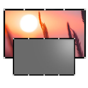 60-133 inches anti light screen foldable easy to carry and install can also be viewed during the day