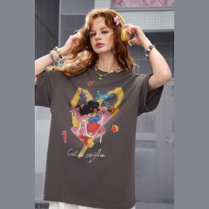 Unifree | Gray Loose Short Sleeve T-Shirt