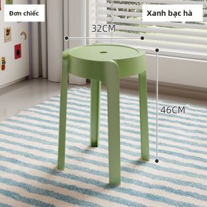 ZHUSHANXIA | Đôn Nhựa Tròn Chất Lượng Cao Đế Dày Có Thể Ghép