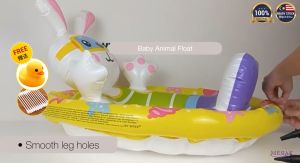 INTEX Baby Children Kids Animal PVC Thickened Swimming Ring Float Swimming Pool Haiwan Pelampung Kolam Renang婴儿动物泳圈59570