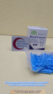 Trees Care Blood Round Lancets 30g lancet glucose Darah Glukosa Bulat Rata 葡萄糖血平圆刺针 tree 28g