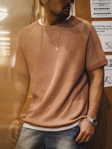 MADEN | Vintage Leisure Loose Drape Crewneck T-shirt