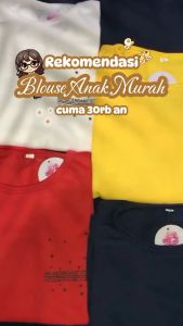 ATASAN VIOLA ANAK TANGAN PANJANG BAJU SANTAI BAHAN BABY TERRY UKURAN M L DAN XL