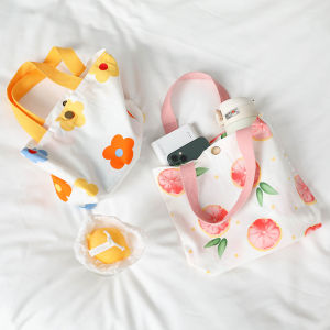 Summer Thin Double-Sided Cotton Hand Bag Womens Mini Japanese and Korean Lightweight Casual Moms Small Handbags