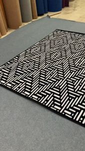 MARYLAND Karpet Lantai 160x210 Black White 15