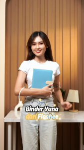 Flashee Binder Warna Kombinasi Agenda Kuliah Dua Warna Ukuran A5 20 Ring Polos