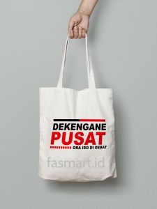 Tote Bag Kata Kata Viral Totebag Resleting Tas Sekolah Kuliah