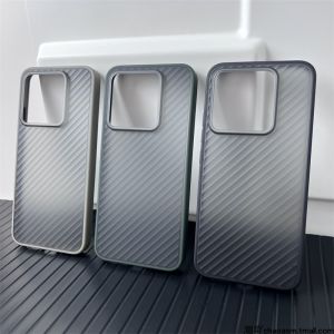 Applicable to Xiaomi 14 Phone Case Xiaomi14pro New Arrival 13 Non Slip Diagonal Stripes 14por Soft Edge Acrylic Hard Case 14P Creative Wave Grating All-Inclusive Protective Case Drop-Proof Simple Classy