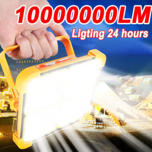 1000000LM Outdoor LED Solar Lamp Solar Light External Solar Light Solar Hanging Lantern Rechargeable Light Camping Lantern