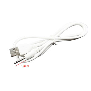 USB to DC 2.5mm Charging Cable USB to 2.5 AUX Mono Line Single Audio Channel Cord Extend Power Supply Wire 14mm 15mm 16mm 17.4mm