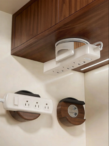 ASCOR | Drill-Free Wall Mounted Power Strip Organizer