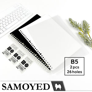Sampul Notebook B5 Samoyed CNPP-51 - Cover Notebook Loose Leaf Premium PP Tebal - 2 Lembar (Pilihan Warna)