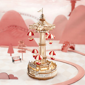 Robotime ROKRนาฬิกานกฮูก3Dปริศนาไม้ของเล่นสำหรับของเล่นเด็กผู้ชายเด็กLK503