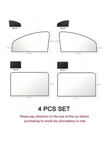 Retractable Car Side Window Sunshade Magnetic Privacy Curtain UV Block & Blackout Sun Visor Keep Cool This Summer