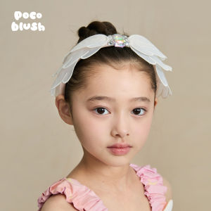 Princess Style Diamond Girls Hairband Original Design Childrens Hair Clip Wing Shaped Hair Accessory Elegant Feeling
