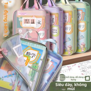 TAOKOU | Túi Đựng Hồ Sơ Hình L Mở Rộng Dễ Dùng Cho Học Sinh Thi Cử