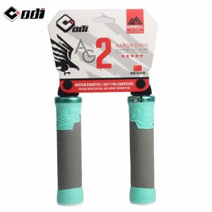 Odi | ODI AG2 MTB Lock-On Grips Silicone Anti-Slip Shock Absorption Handlebar for Downhill XC Folding Bikes