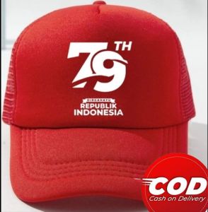 TOPI JARING 17 AGUSTUS HUT RI 79/ATRIBUT AGUSTUSAN/IDENTITAS/TOPI DISTRO