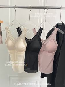 เสื้อชั้นในแบบเกาะอกแบบไม่มีโครง ผ้าไหม ลูกไม้บาง ไร้สาย สำหรับผู้หญิง ฤดูร้อน 2025 ทรงเกาะอกแบบสวมสบาย ไร้โครง