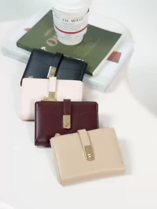 SeaGloca Dompet Lipat Kartu Uang Tunai All-In-One Kompak Simple Retro Untuk Wanita No 36