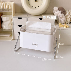 Creative Rotating Tissue Box Luxury Rectangular Plastic Storage Organizer for Living Room Dining Table Tea Table Home Decor