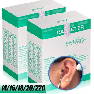 100/50/30/10/5pcs Piercing Needles Disposable Sterile Body Piercing Needles 14G 16G 18G 20G 22G for Nose Lip Ear Belly Piercing