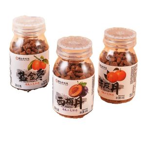 Childhood Memories Salty Golden Date Chinpi Snack Bottled Retro Treat Dried Fruit Candy Guangdong Mijiu 60g Bottle
