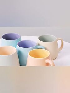 500ml/Ceramic Mug/ Coffee Mug/Mug With Lid/Mug Set/Ceramic Cup/Big Mug/Tea Cup/Coffee Cup/Gelas Besar/Glass Cup