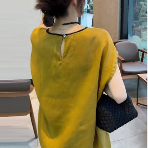 UYFY | Summer New Hollow Out Design Sleeveless Backless Shirt T-Shirt Womens Loose Thin Top Slimming Fashionable Commute Style