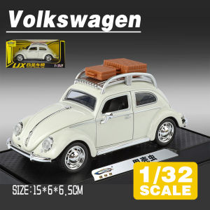 LEO 1:32 Volkswagen Beetle 1955 Diecast Model Car Alloy Cars Toys Collection Gift For Kids Boy Girl