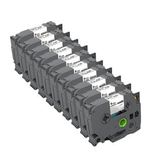 10PK Compatible for Brother 12mm TZe231 TZe Tape TZe131 TZe431 TZe631 TZe531 Laminated Label for Brother P-touch Label Maker