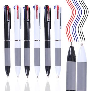 3 in 1 Red/Black/Blue Ink Color 0.7mm Student Ballpoint Pens Ball Point Writing Stationery Fine School Supplies Pencils Office