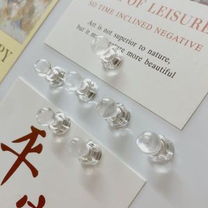 Transparent Magnetic Pushpins Fridge Magnet Pins Refrigerator Photo Picture Messages Whiteboard Acrylic Fridge Sticker