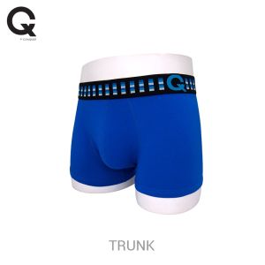 CQ by CONQUEST Men Underwear Cotton Spandex Trunk (2 Pcs) Q8205