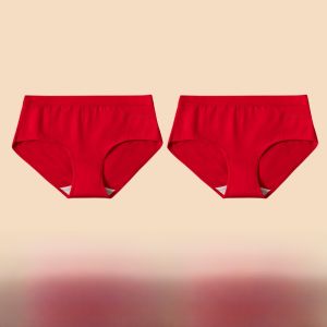 FuniBaoluo | Red Cotton Boxer Shorts Mens Underwear Antibacterial Wedding Celebration Gift Snake Year Briefs Comfortable Mid Waist Design
