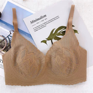 Gufy Ultra Thin Rabbit Ear Wireless Bra 85302 สำหรับผู้หญิง ป้องกันการหย่อนคล้อย รัดหน้าอก ไม่มีโครง เสื้อชั้นในเซ็กซี่ 3/4 คัพ ผ้าไนลอน