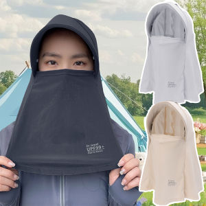 หมวกผ้าไหมน้ำแข็งฤดูร้อนปีกกว้างปรับได้นุ่มระบายอากาศได้สำหรับการเดินทางชายหาดหมวกกันแดด3มิติพร้อมหน้ากาก