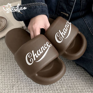 สตรีทสไตล์ รองเท้าแตะคู่ก้นหนา นุ่ม รองเท้าแตะชายหาด EVA สีตัดกันเท่ ฤดูร้อน รองเท้าแตะสําหรับผู้ชายและผู้หญิง