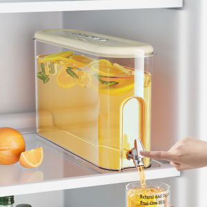 Sour Plum Soup Beverage Bottle Fruit Bucket Iced Container Fridge Cold Water Pot with Tap Green Bean Soup Juice Water Pot