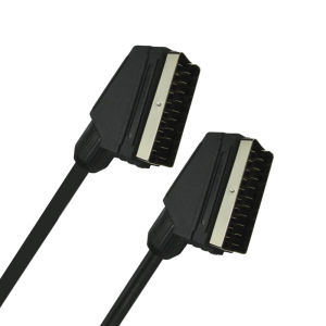 RGB Scart Cable 21-PIN Scart Video Cable for TV Scart to HDMI Converters DVD STB 21 Pin Scart to Scart Cable