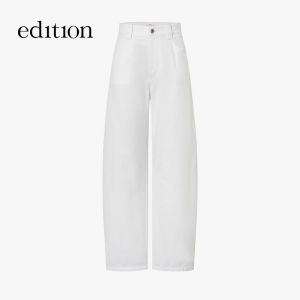edition | Fall New Arrival Textured Dots Denim Long Pants