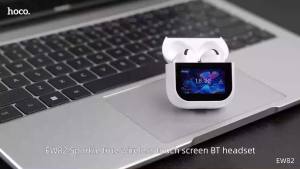 [Mới] Hoco EW82 Airp * DS4 TWS Tai nghe không dây Bluetooth LED màn hình cảm ứng thông minh tai nghe thể thao nhạc Tai nghe kèm mic 300mAh pin cho tất cả điện thoại thông minh phổ thông