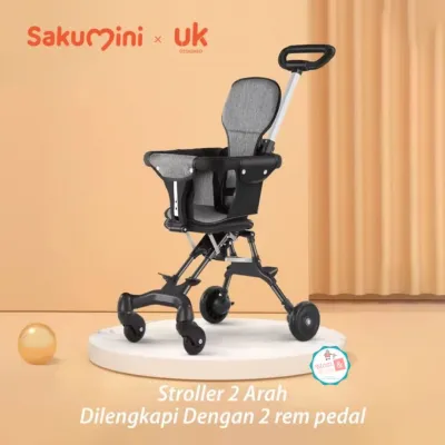 SAKUMINI Stroller Portable Foldable | Kereta Dorong Lipat Anak Bayi Travelling