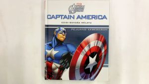Marvel Avengers Buku Cerita Captain America Dalam Bahasa Melayu untuk Kanak Kanak Hardcover (BM)