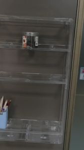 ชั้นวางของติดผนัง โปร่งใส 3ชั้น 2ชั้น ชั้นวางห้องน้ำ ชั้นเก็บของติดผนัง การติดตั้งโดยไม่ต้องเจาะ