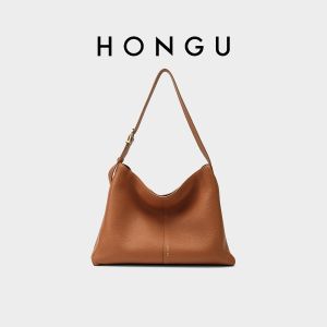 Red Valley Womens 2025 New Style Soft Cowhide Leather Underarm Bag Commuting Single Shoulder Hobo Bag Fashionable Casual Handbag