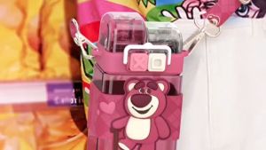 Sanrioed Kuromi Cinnamoroll Cartoon Anime Square Large Capacity Water Bottle Kawaii Straw Cup Sport Tea Coffee Cup Girl Kid Gift