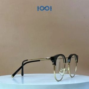IOOI Eyewear - Kacamata Bulat Metal PC Anti Radiasi Blueray Photocromic Fashion Pria Wanita 01183