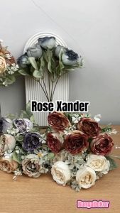 Dekorasi Rumah Kantor dengan Rose Xander Artificial Bunga Premium