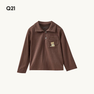 Q21 | Embroidered Cotton Linen Hemp Blend Breathable Long Sleeve Childrens Shirt